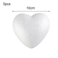 6/8.5/10/15cm Heart Foam Mould White Craft Balls Styrofoam Modelling Polystyrene Wedding Decor DIY Ball Toys Party Decoration
