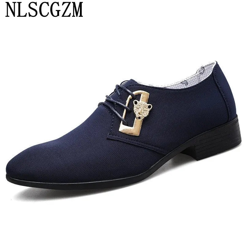 Chaussures Oxford classiques de marque de luxe pour hommes, chaussures en toile respirantes pour hommes, chaussures de mariage formelles, chaussures habillées pour hommes, Herren Schuhe, Sepatu Pria