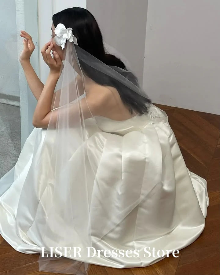 Voile Liser pour robes de mariée, séance photo, tulle de soie personnalisé, voile doux, élégant pour la mariée