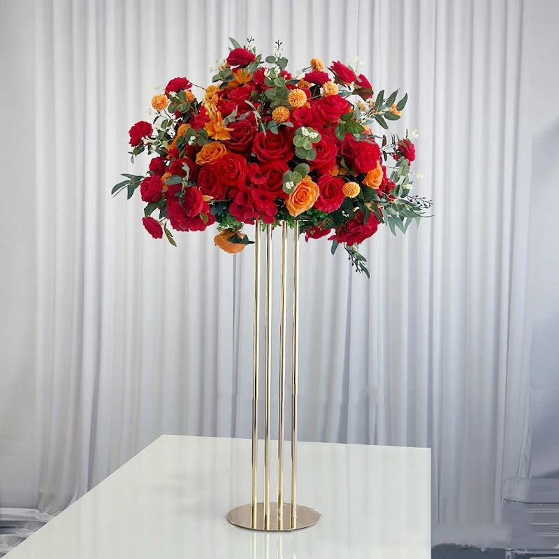 10 Supports de fleurs Centres de table de mariage Chemin de plomb pour événements Centres de table modernes pour la décoration