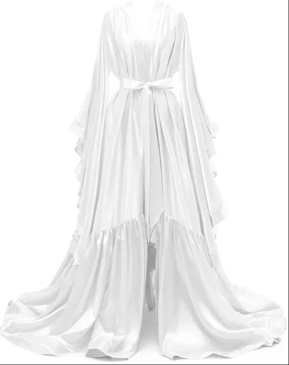 Satin Bridal Robe | Bridesmaid Getting Ready Robe | Bachelorette Party Nightgown