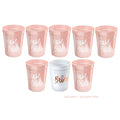 Lot de tasses en plastique pour enterrement de vie de jeune fille - Équipe de la mariée - Cadeau de douche nuptiale - Articles de fête pour enterrement de vie de jeune fille - Décoration de mariage
