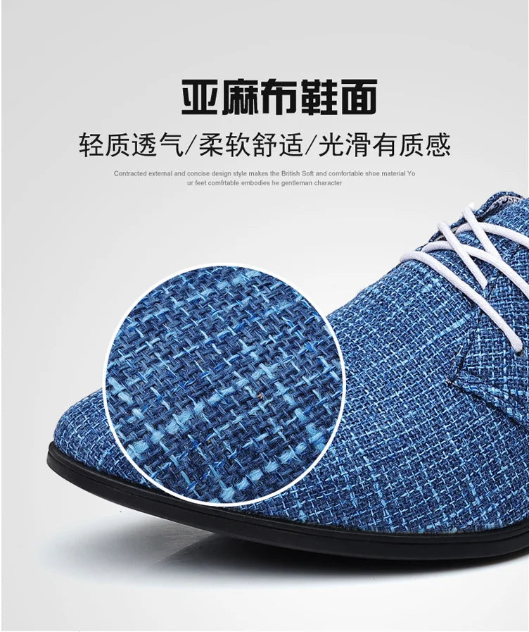 Chaussures Oxford classiques de marque de luxe pour hommes, chaussures en toile respirantes pour hommes, chaussures de mariage formelles, chaussures habillées pour hommes, Herren Schuhe, Sepatu Pria