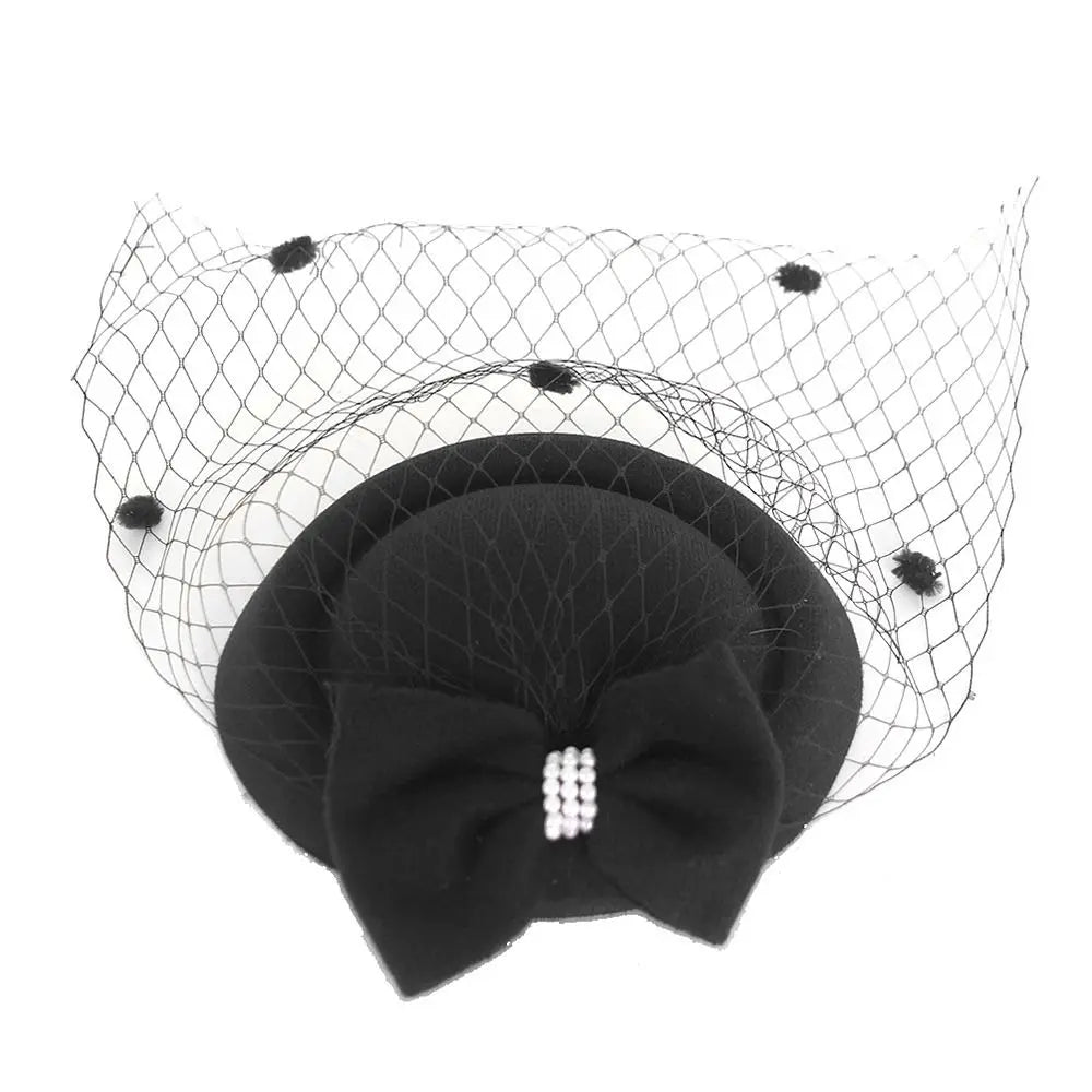 Accessoires Cheveux Serre-têtes Fascinateurs Chapeaux de Mariage Élégants Nœud Feutre Bandeau Pince à Cheveux Fascinateur Chapeau Haut de Forme Mariée