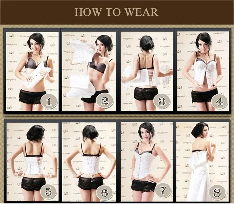 Black Faux Leather Gothic Corset Women Overbust Lace Trimmer Korset Sexy Burlesque Lingerie Bustiers