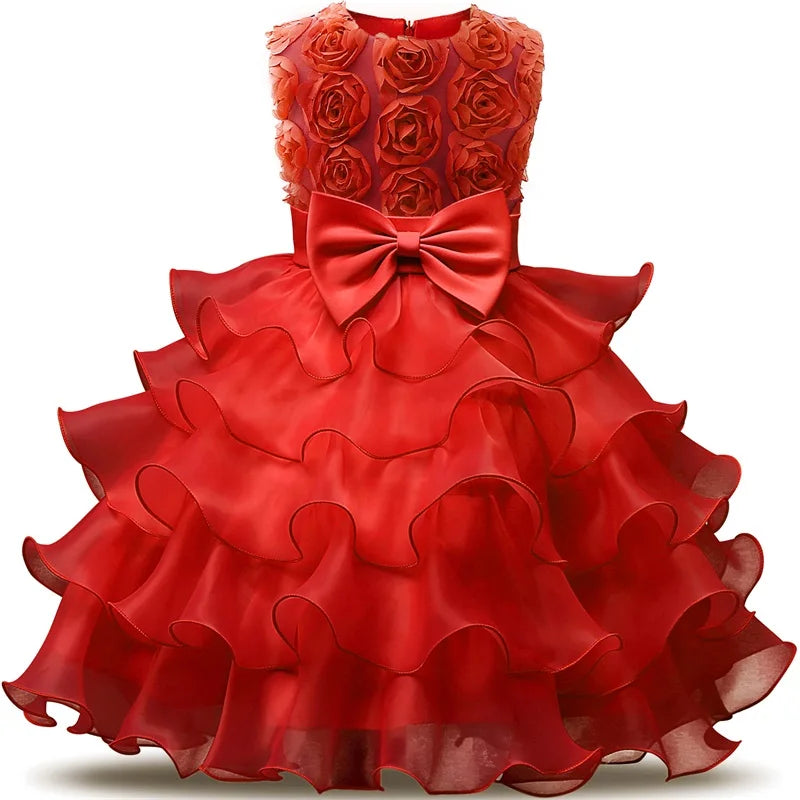 Robe de demoiselle d'honneur pour mariage, pour bébé fille de 2 à 8 ans, tenues d'anniversaire, robes de première communion pour enfants, tenues de fête pour petites filles