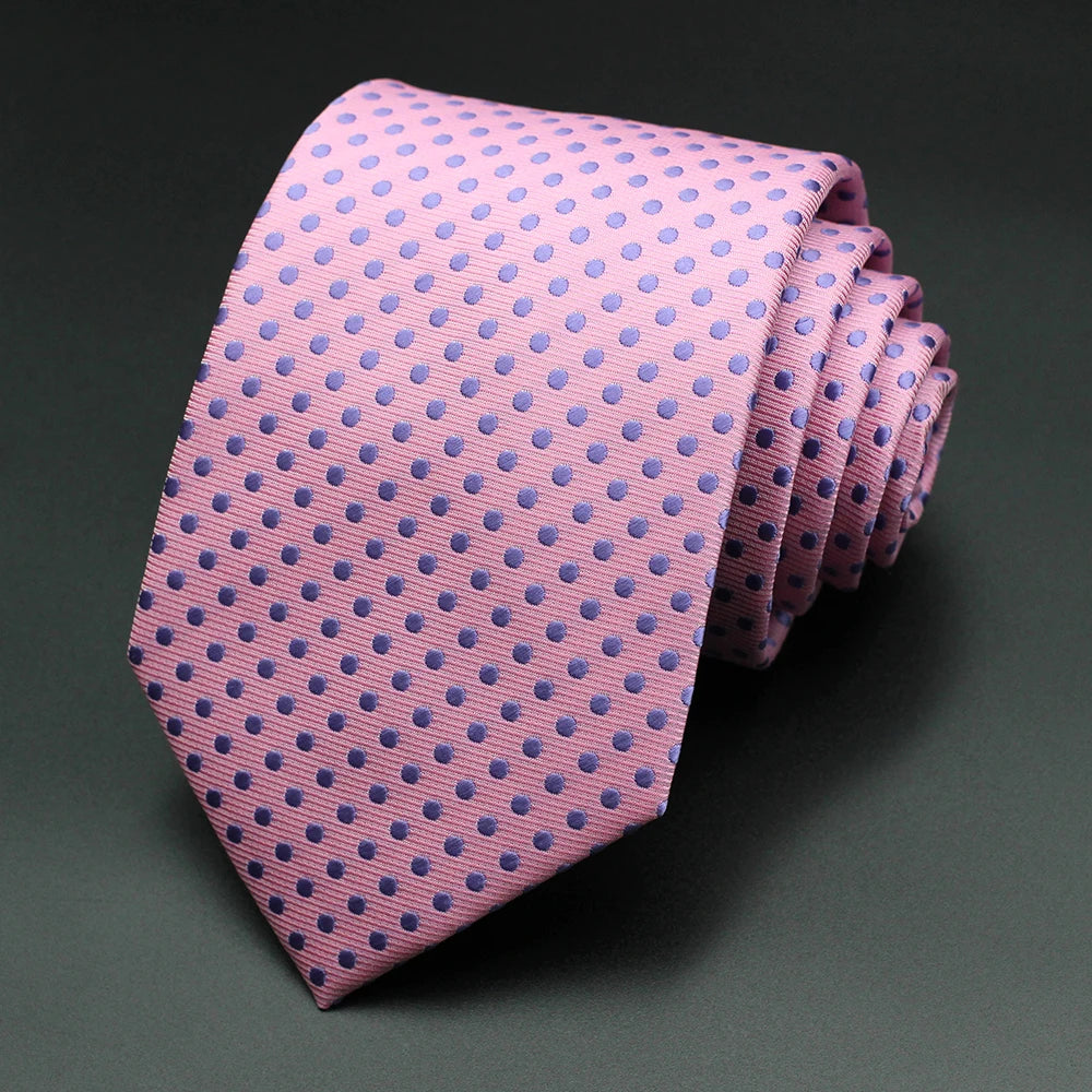 Men's 7cm Patterned Necktie | Stripes, Floral & Plaid | Groom & Wedding Party