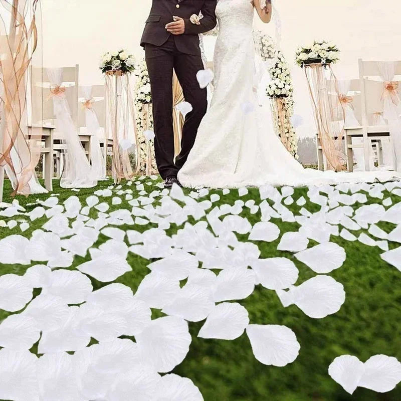1000Pcs Artificial Silk Rose Petals Romantic Party Home Decoration Valentine's Day Wedding Wreath Flower Rose Petals Decoration