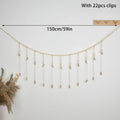Décoration Murale Accrochable Photo, Décoration Bohème pour la Maison, Perles en Bois, Tapisserie Macramé Murale, Décoration de Chambre Esthétique, Cadeau