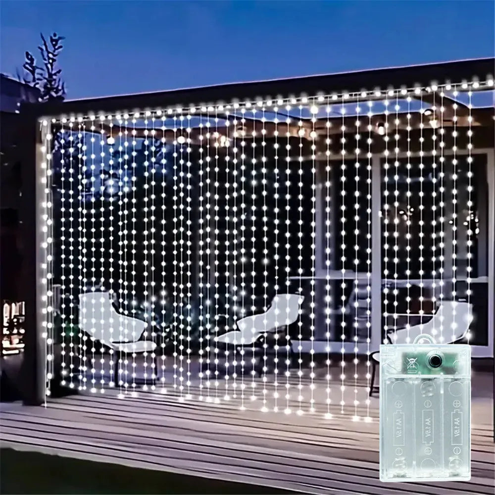 Décoration extérieure de mariage 2026, Décoration de Ramadan, Guirlande lumineuse LED Saint-Valentin, Aïd Moubarak pour la maison, Fée à piles