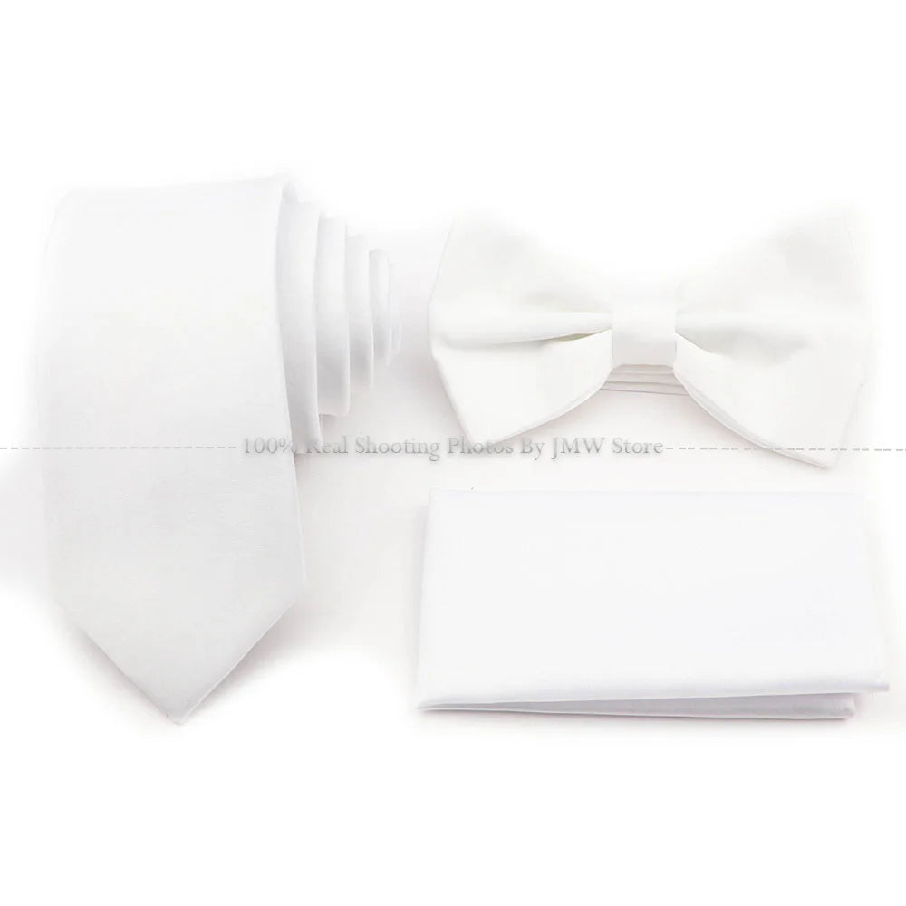 Ensemble cravate et nœud papillon violet bleu sauge vert en polyester, boutons de manchette et broche pour costume de marié, cravate de mariage, accessoire de chemise