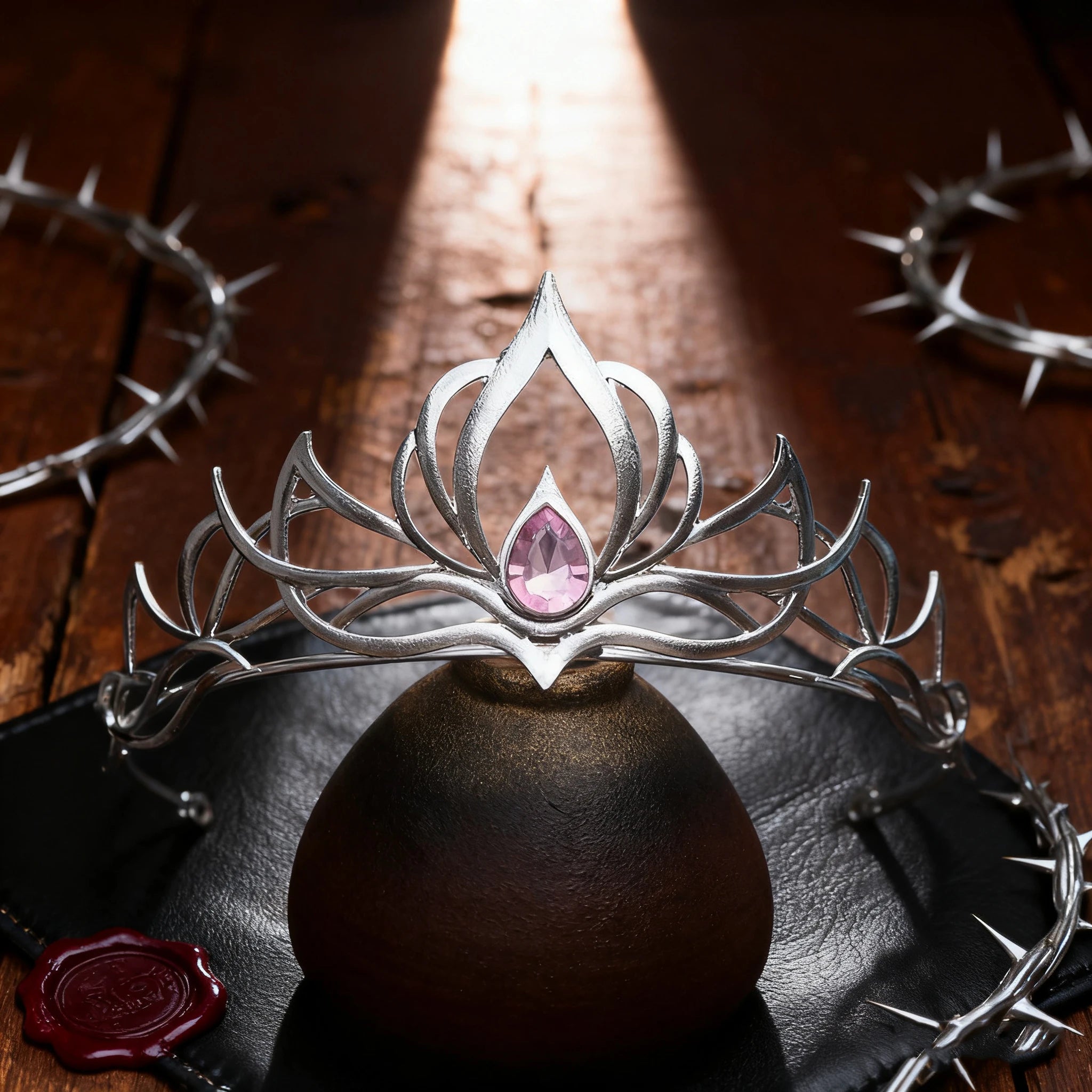 Mode gothique Alliage Couronne Diamant Personnage Robe Chapeaux Bal de Sorcière Fête Anniversaire Accessoires de Cheveux Exquis