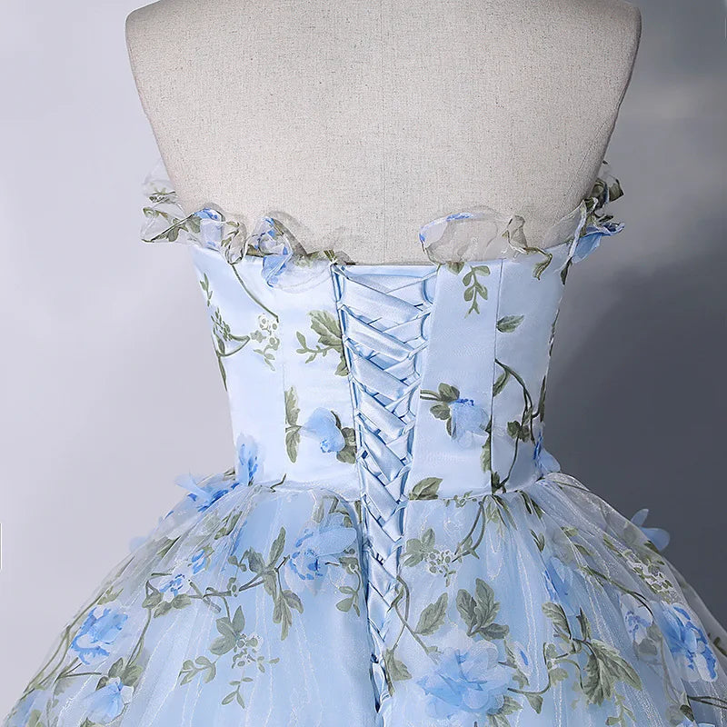 Robe de mariée princesse fleurie, style français et poids léger