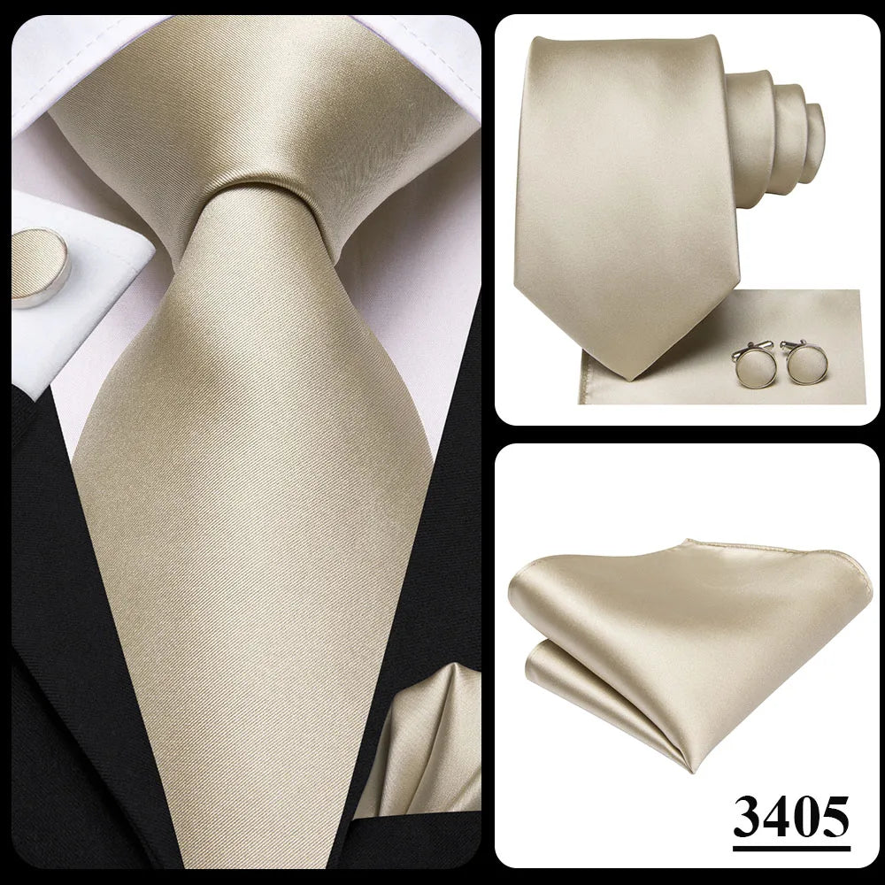 Silk Paisley & Floral Necktie Gift Set | Groom & Groomsmen Wedding Tie with Pocket Square & Cufflinks