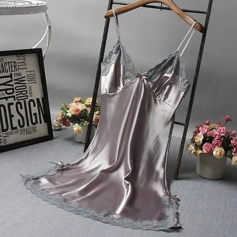 Chemise de nuit en dentelle patchwork sexy Lingerie Chemise de nuit Robe de mariée Vêtements de nuit Robe de nuit sexy pour femmes