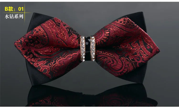 Nœud Papillon Fait à la Main de Haute Qualité pour Hommes, Banquet d'Affaires, Mariage, Hôte, Costume de Marié, Chemise, Bijoux, Cadeaux, Nœud Papillon en Velours