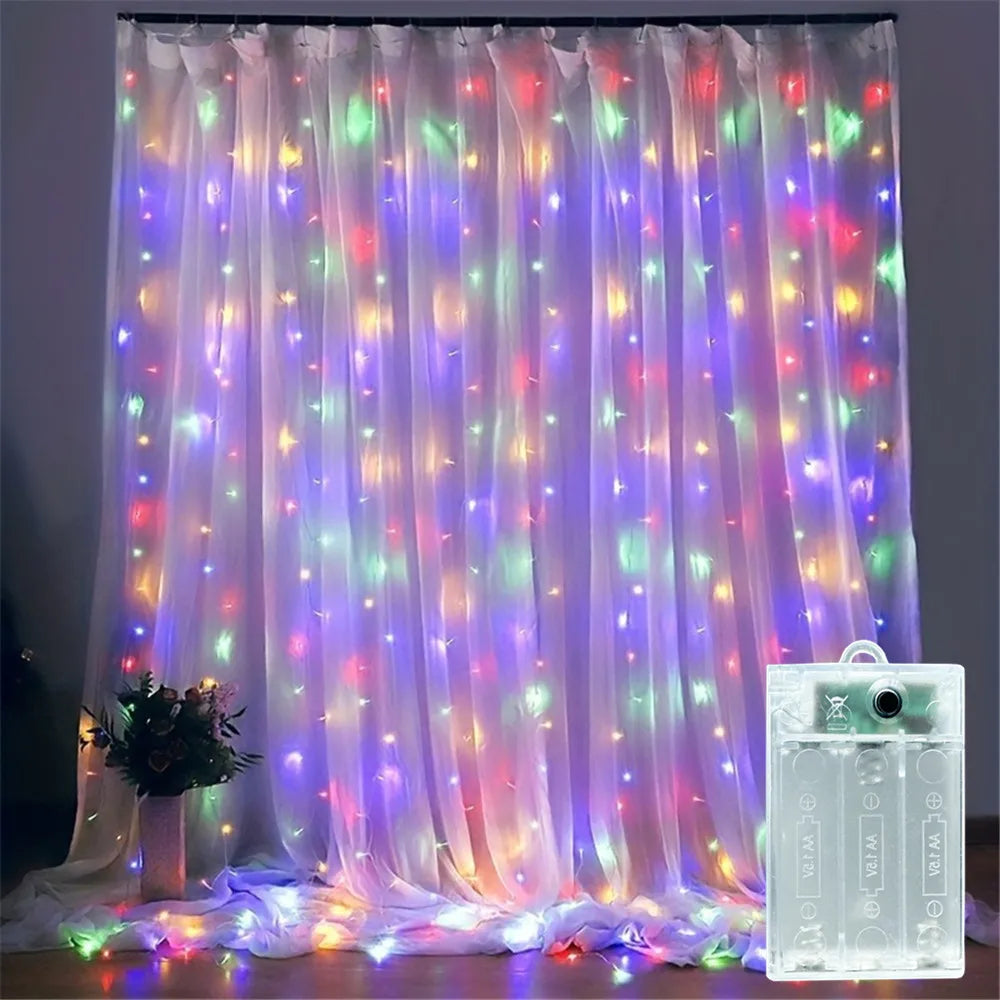 Décoration extérieure de mariage 2026, Décoration de Ramadan, Guirlande lumineuse LED Saint-Valentin, Aïd Moubarak pour la maison, Fée à piles