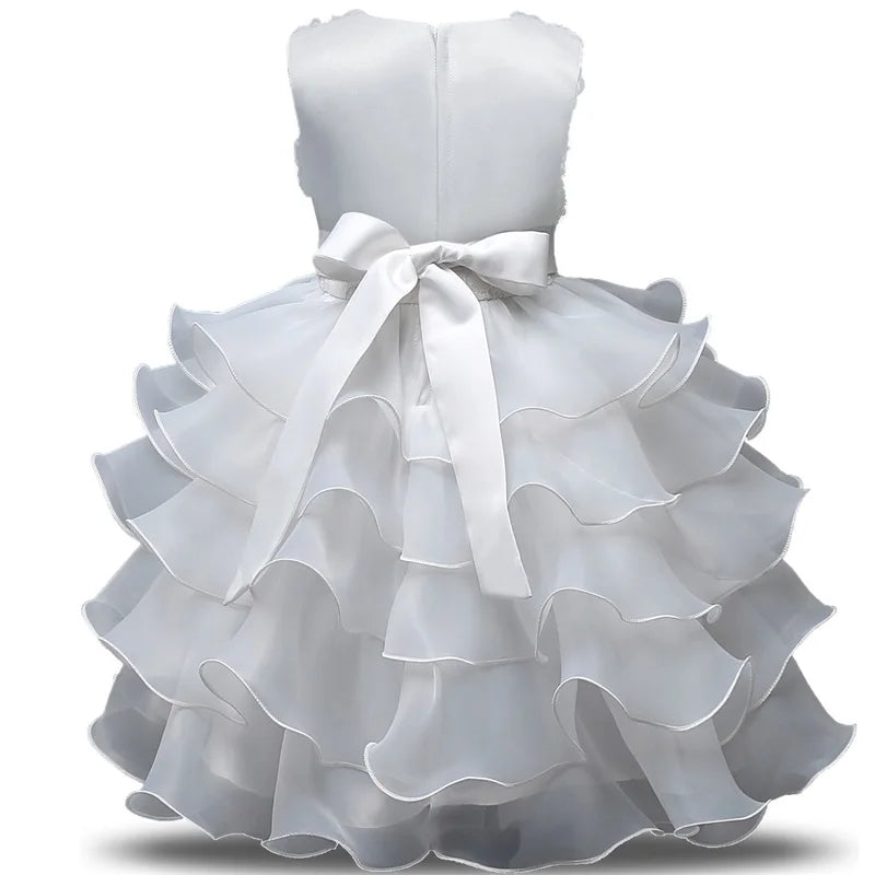 Robe de demoiselle d'honneur pour mariage, pour bébé fille de 2 à 8 ans, tenues d'anniversaire, robes de première communion pour enfants, tenues de fête pour petites filles