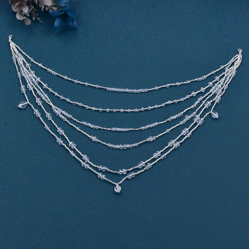 Bijoux de mariée Accessoires de mariage Cristal gland Pendentif Collier Femme Boléro Châle Robe Épaule Décoration SG04