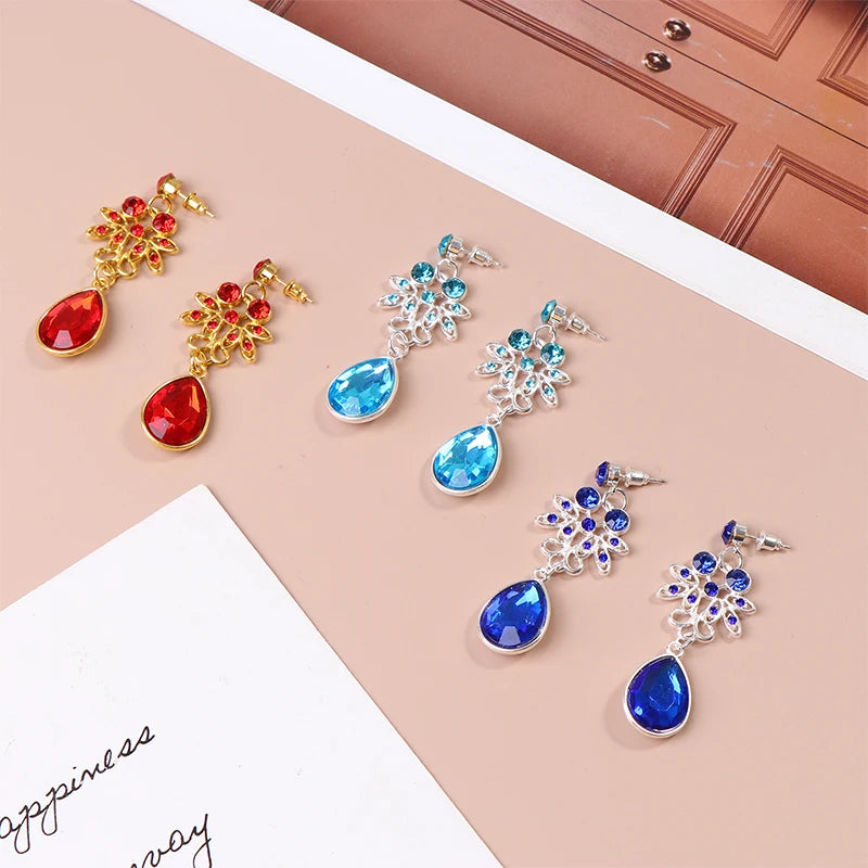 Flower & Water Drop Bridal Necklace & Earring Set