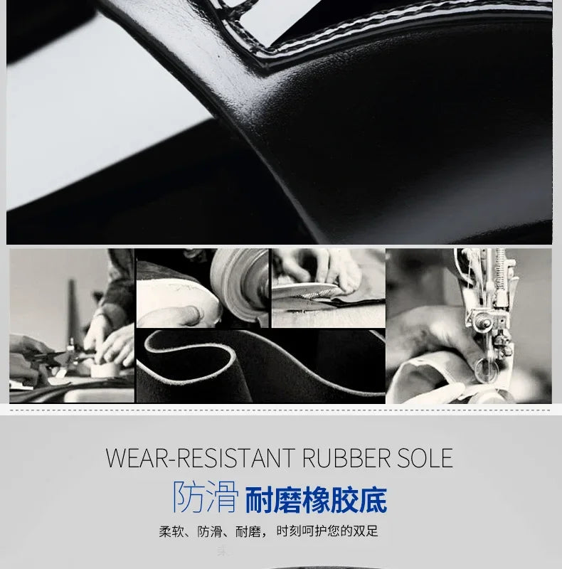 Chaussures de ville pour hommes, luxe, en cuir verni, style Oxford, pour hommes, chaussures habillées en cuir de haute qualité