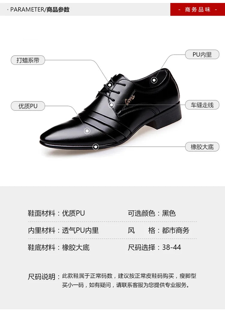 Chaussures de costume d'affaires pour hommes, nouveau modèle de printemps, chaussures grande taille pour hommes 2025, luxe, cuir, décontracté, habillé, haute qualité