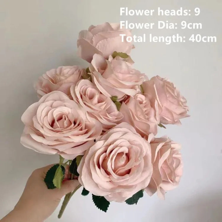 Romantic Artificial Rose Aisle & Venue Décor — Dusty Pink, Blush & More