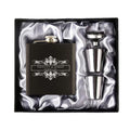 Personalized 6oz Hip Flask Set | Custom Name & Logo | Groom, Best Man & Groomsmen Gift