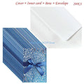 20 cartes d'invitation à paillettes creuses avec enveloppes et ruban pour mariage, Saint-Valentin, fête prénuptiale, fournitures de fête