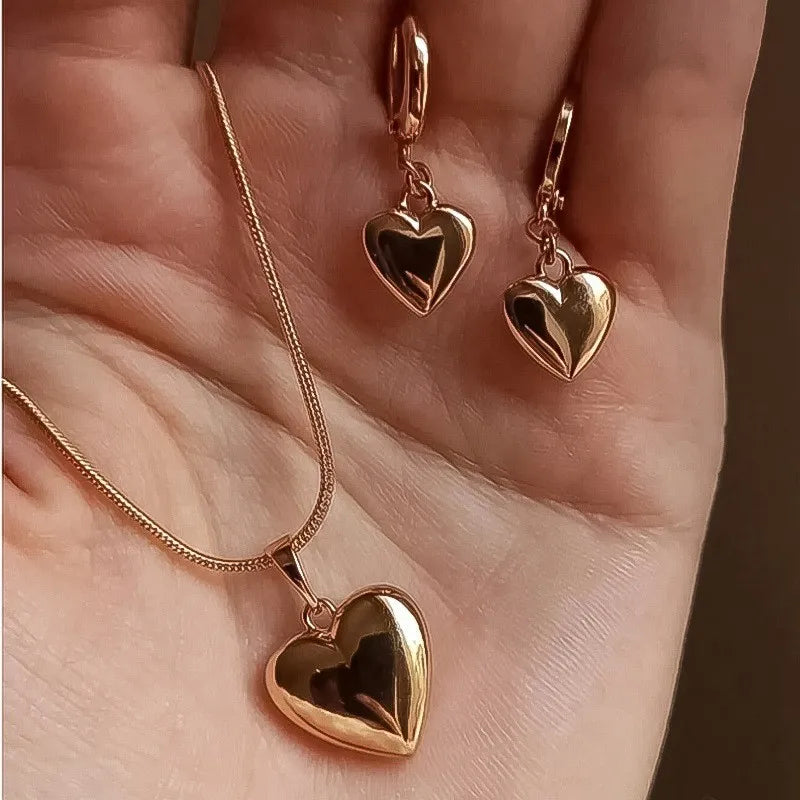 Parure collier et boucles d'oreilles de mariée perles et strass — 3 pièces