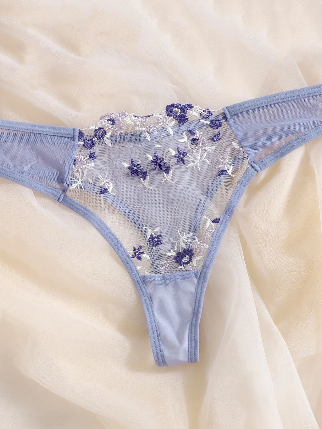Lingerie Sexy Broderie Florale Sous-Vêtements Dentelle Transparente Court Kits de Soins de la Peau Ensemble Fée Délicate Femme 2 Pièces