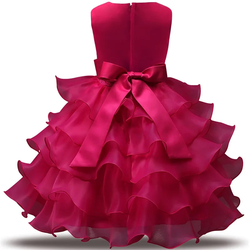 Robe de demoiselle d'honneur pour mariage, pour bébé fille de 2 à 8 ans, tenues d'anniversaire, robes de première communion pour enfants, tenues de fête pour petites filles