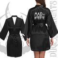 Peignoirs de célibataire gothiques Demoiselle d'honneur badass de la douche nuptiale Coven Horror Future mariée Kimono d'Halloween Accessoires de mariage gothiques cadeaux