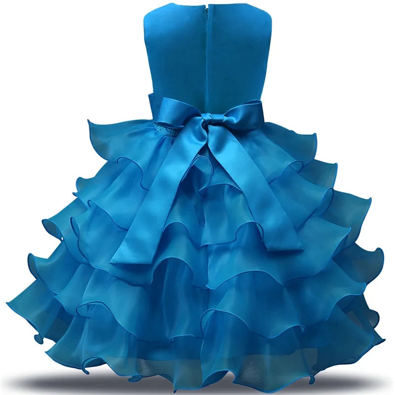 Robe de demoiselle d'honneur pour mariage, pour bébé fille de 2 à 8 ans, tenues d'anniversaire, robes de première communion pour enfants, tenues de fête pour petites filles