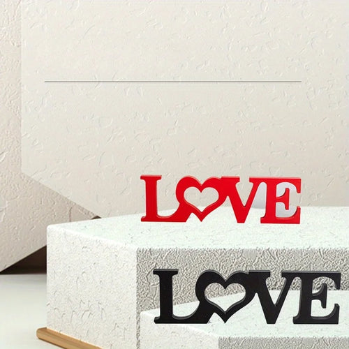 1 pc Décoration « LOVE » en lettres, Articles d'artisanat en bois, Sculptures et Ornements – Parfait pour une décoration de mariage, d'anniversaire, et pour la décoration des lettres