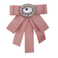 i-Remiel Nouveaux nœuds papillon broche strass tissu Art épingles et broches dames broches décoration de col chemisier marié bijoux insigne