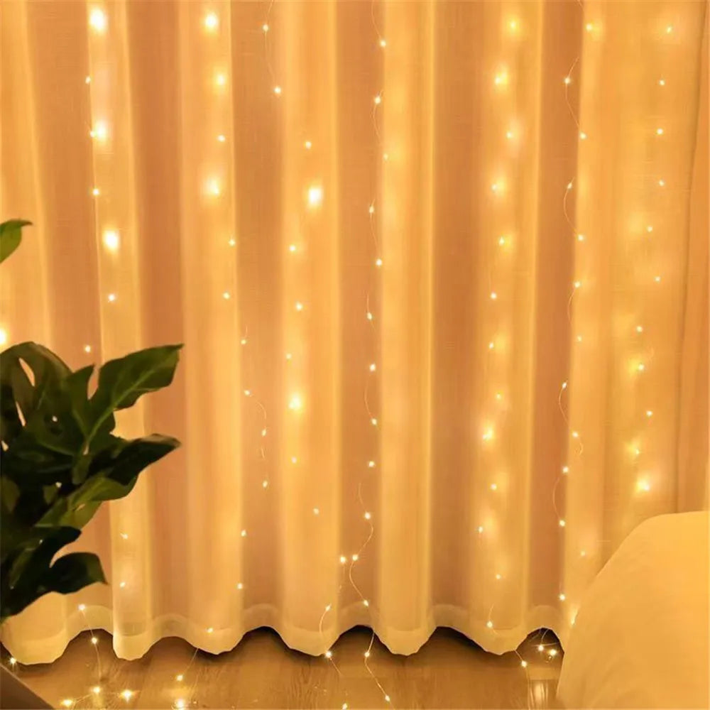 Décoration extérieure de mariage 2026, Décoration de Ramadan, Guirlande lumineuse LED Saint-Valentin, Aïd Moubarak pour la maison, Fée à piles