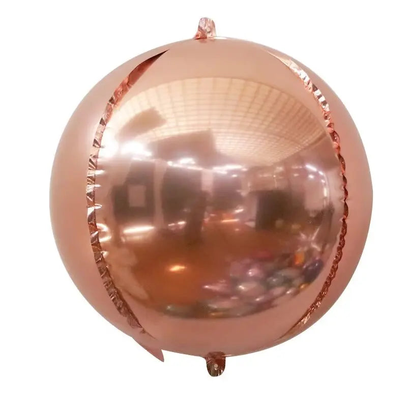 20 Ballons ronds 4D de 10 pouces Rouges Argentés en feuille d'aluminium Ballons de fête à thème d'anniversaire Douche de bébé Décoration de mariage Faveur Jouet pour enfants Air Globos