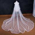 Cathedral Wedding Veils Two Tier with Comb Bride Veil Women Headpiece Bridal Hair Accessory