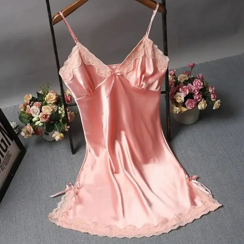 Chemise de nuit en dentelle patchwork sexy Lingerie Chemise de nuit Robe de mariée Vêtements de nuit Robe de nuit sexy pour femmes