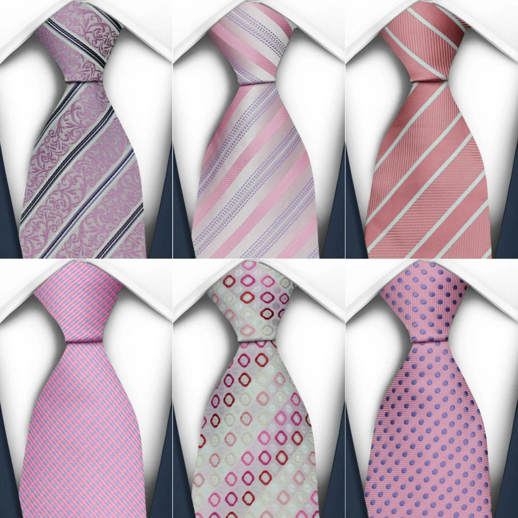Men's 7cm Patterned Necktie | Stripes, Floral & Plaid | Groom & Wedding Party