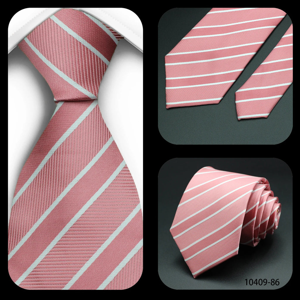 Men's 7cm Patterned Necktie | Stripes, Floral & Plaid | Groom & Wedding Party
