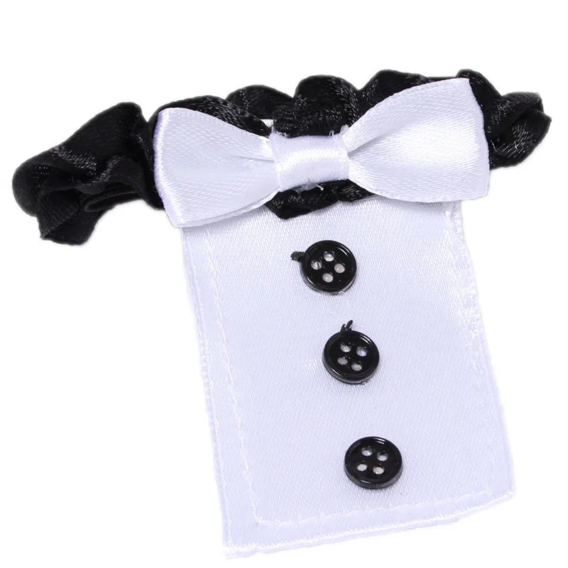 Lot de 2 nœuds papillon pour mariée et marié, décor de verres à vin pour fête de mariage