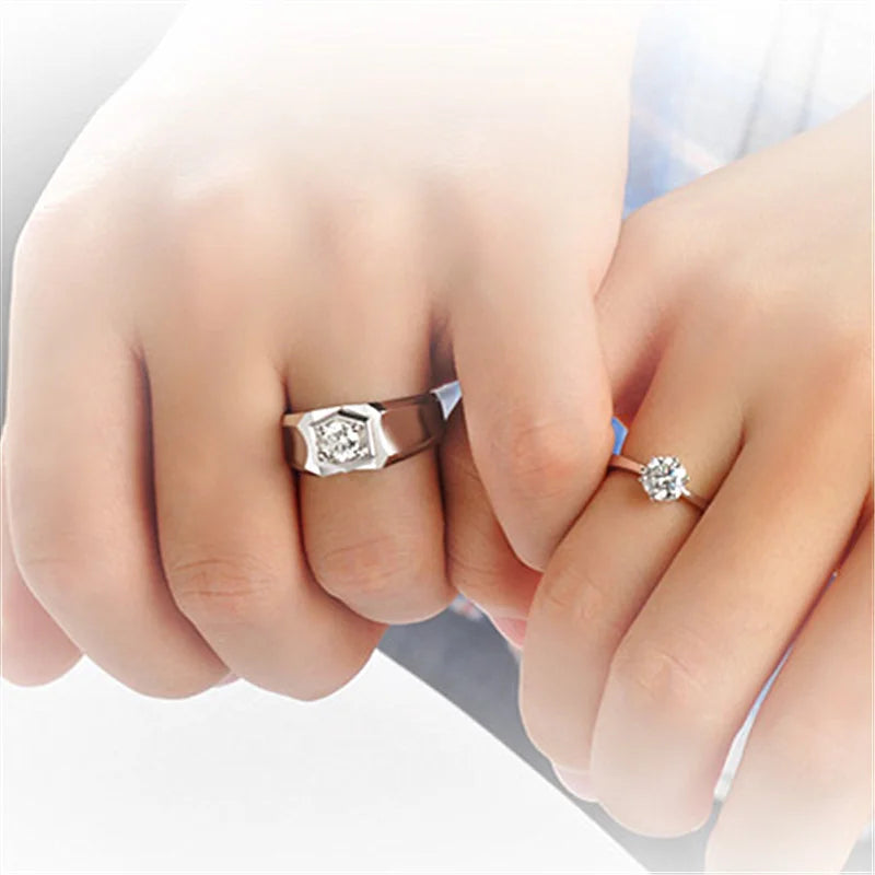 Bague de doigt simple et ajustable pour homme, accessoire de mariage pour le marié, bague tendance en argent 925, bijou masculin, cadeau pour petit ami