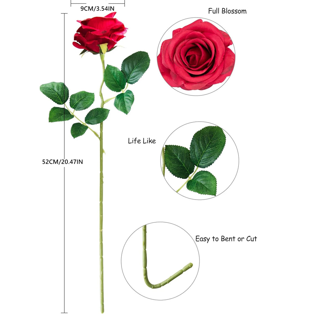 Bouquet de Mariée en Soie Rose Fleur Artificielle — Prêt à Offrir et à Bricoler
