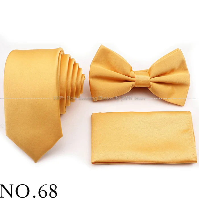 Ensemble cravate et nœud papillon violet bleu sauge vert en polyester, boutons de manchette et broche pour costume de marié, cravate de mariage, accessoire de chemise