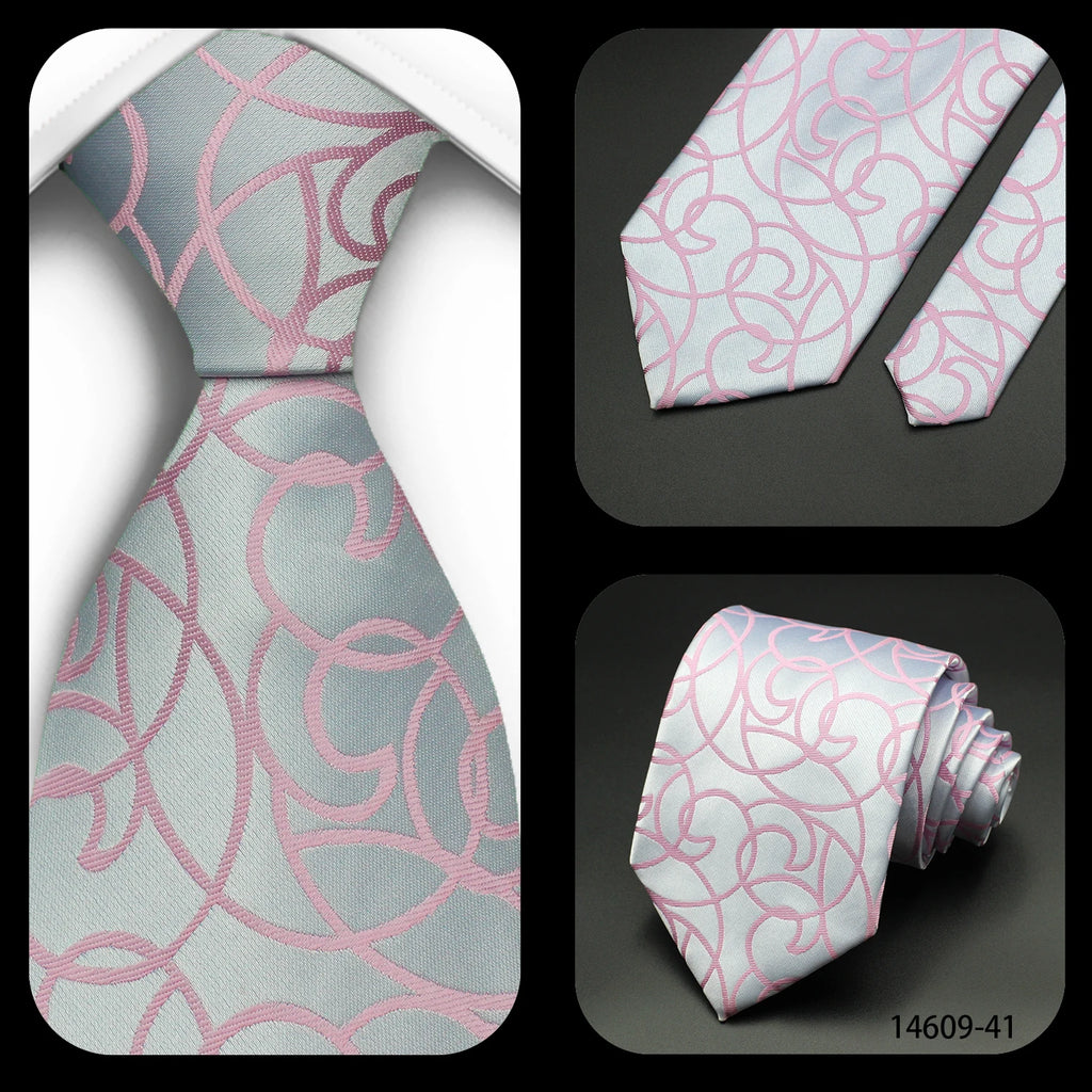 Men's 7cm Patterned Necktie | Stripes, Floral & Plaid | Groom & Wedding Party