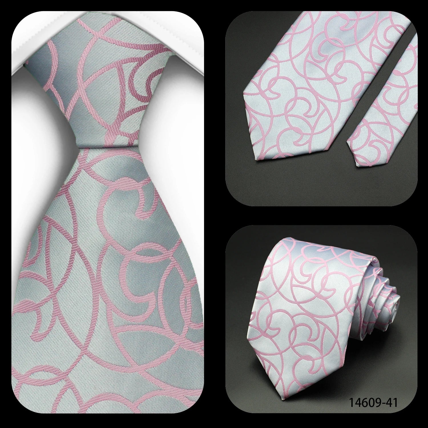 Men's 7cm Patterned Necktie | Stripes, Floral & Plaid | Groom & Wedding Party