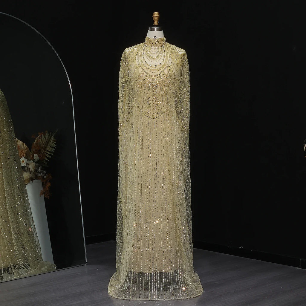 Robes de soirée personnalisées, robe de bal de luxe sexy, Caftan, robe de mariée nude, formelle, élégante et exquise, robe de soirée de haute qualité pour femmes