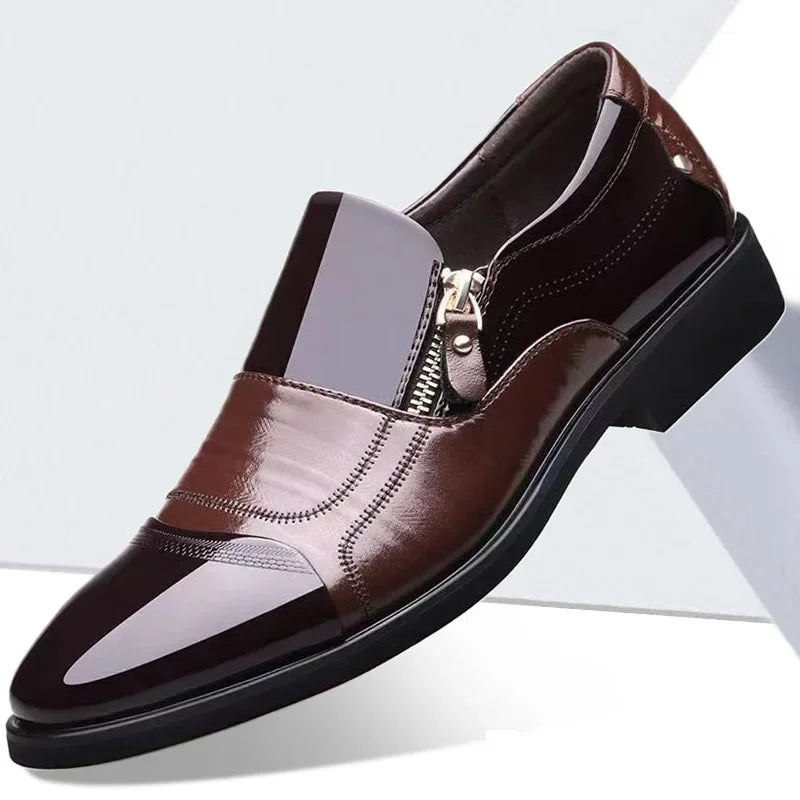 Chaussures Homme Chaussures en Cuir Chaussures Habillées D'affaires Décontractées Tout-Aller Anti-Choc Résistantes à l'Usure Chaussures Homme